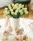 30PCS Summer Floral Arrangement – Artificial Tulips, Real Touch Faux PU Flowers for Table Centerpieces, Kitchen, Home Decor (Mix Green)